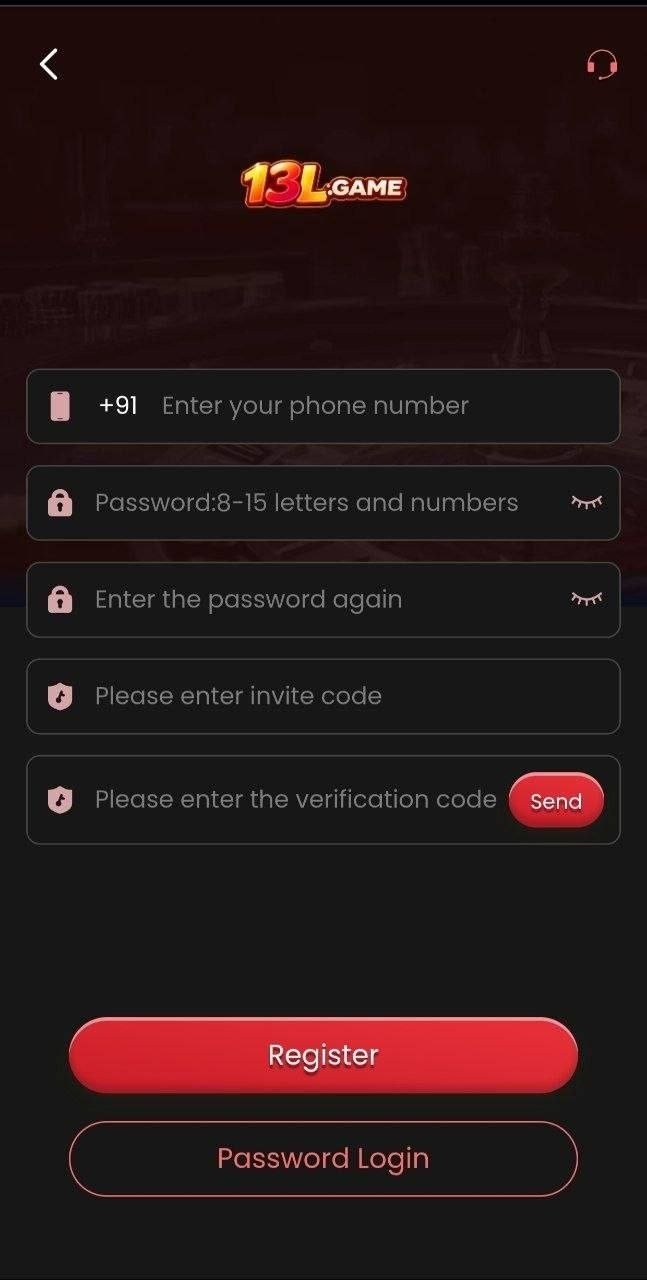 13L Game mobile login screen showing sign in steps on smartphone